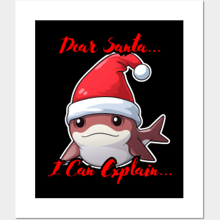 Dear Santa I Can Explain Whale Posters and Art